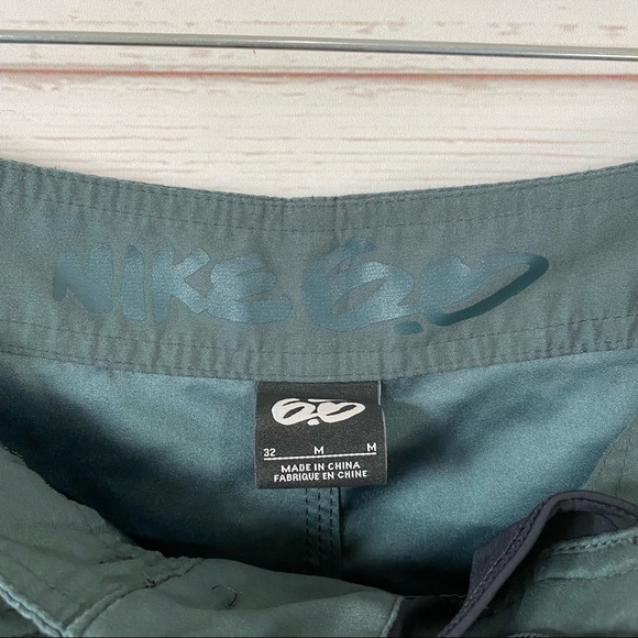 Nike 6.0 Board Shorts Swim Trunks Green Unlined - Picture 8 of 10